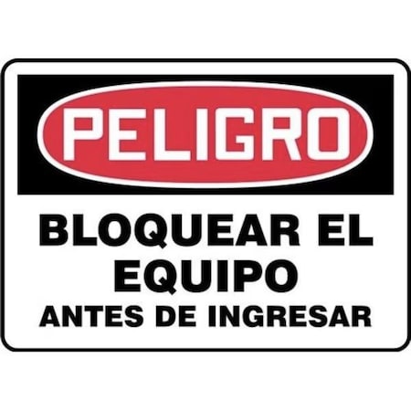 Accuform OSHA DANGER Safety Sign LOCK OUT SHMLKT015VS SHMLKT015VS
